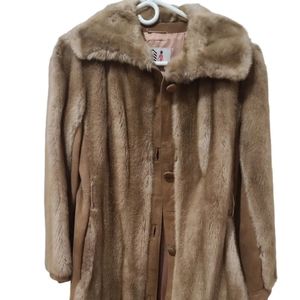 Lilli ann swing coat faux fur london vintage